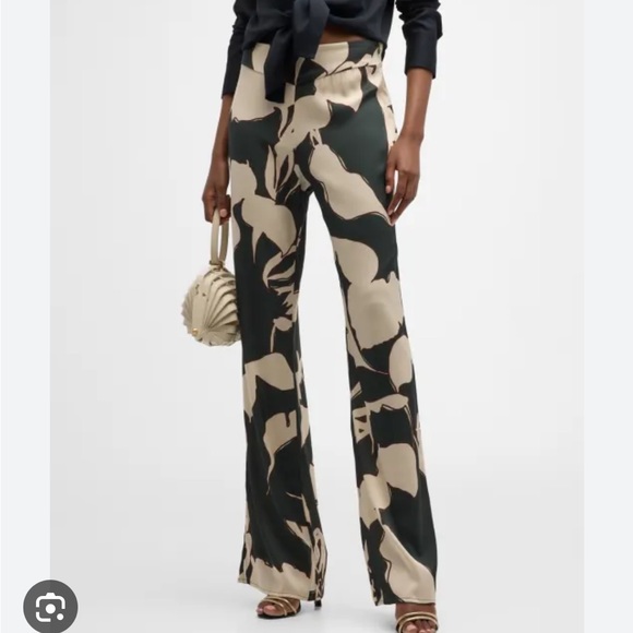 Johanna Ortiz Pants - Johanna Ortiz Anthropological Perspective Flare Silk Pants -NWT - SZ 8